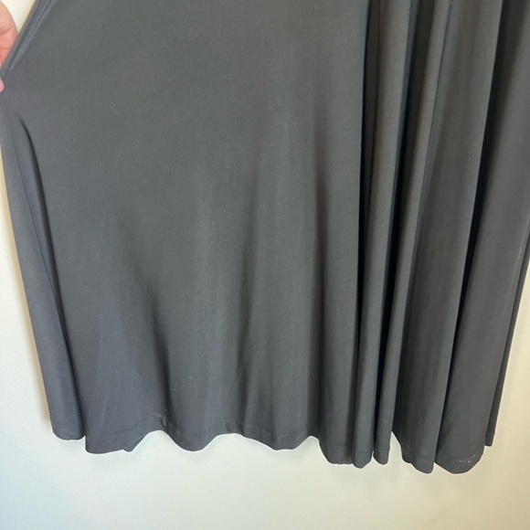 Chaps Malibu A-Line Midi Dress Black Sleeveless V-Neck Halter NEW  Women's Large - Picture 5 of 14